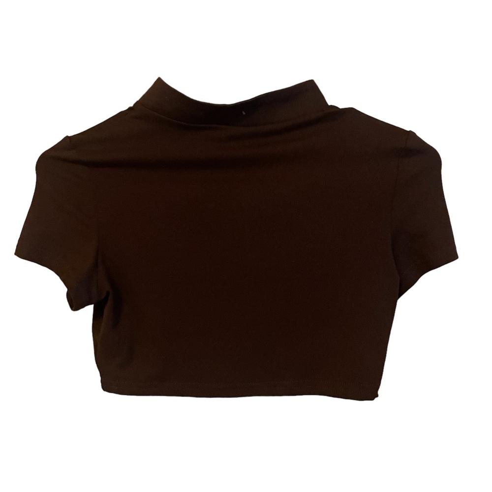 Brown crop top